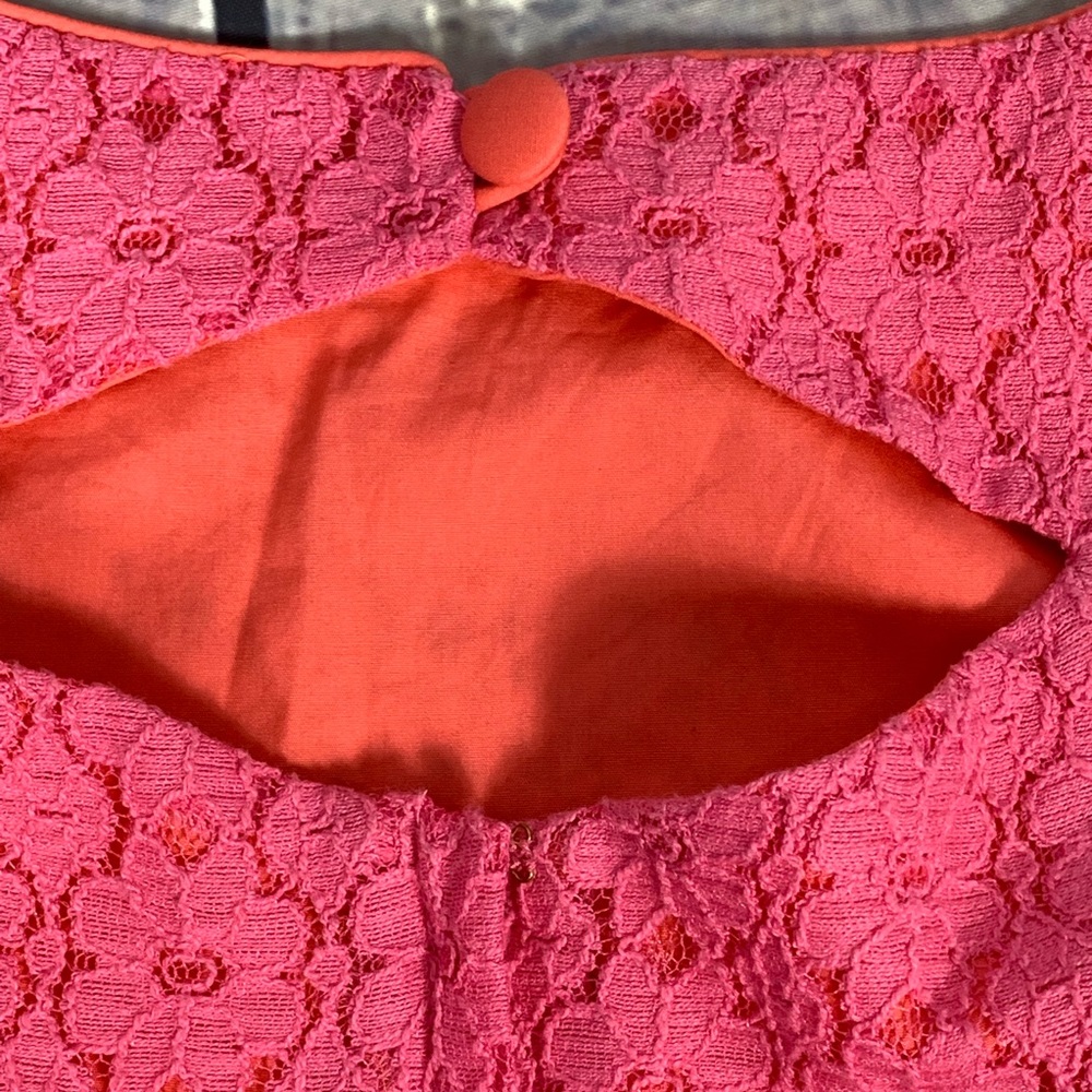 Lilly Pulitzer Aleesa Hot Pink Petal Pusher Dress - Picture 7 of 8